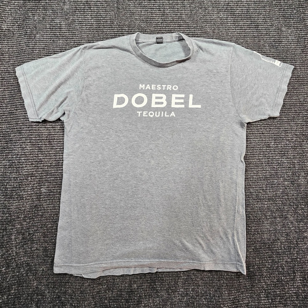 Maestro Dobel Tequila T Shirt Mens Large Gray Short Sleeeve Liquor Jose Cuervo